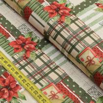 Tecido Estampado Para Patchwork - Natal : Vintage (0,50x1,40)