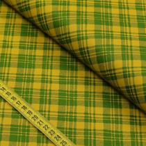 Tecido Estampado para Patchwork - Natal : Xadrez Diagonal Verde 2659 (0,50x1,50)