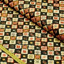 Tecido Estampado Para Patchwork - Noir 2 (0,50x1,50)