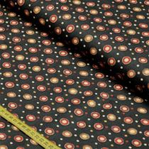 Tecido Estampado Para Patchwork - Noir 5 (0,50x1,50) Tecido Estampado Para Patchwork - Noir 5 (0,50x1,50)