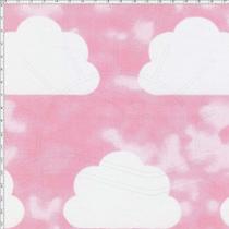 Tecido Estampado para Patchwork - Nuvens Grandes Texturão Rosa Cor 01 (0,50x1,40) Tecido Estampado para Patchwork - Nuvens Grandes Texturão Rosa Cor 01 (0,50x1,40)