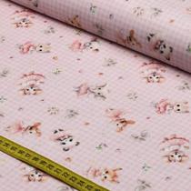 Tecido Estampado para Patchwork - Pano pra Mangga : Bailarina Menina (0,50x1,50)