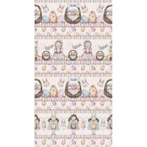 Tecido Estampado para Patchwork - Páscoa : Faixas (0,50x1,40)