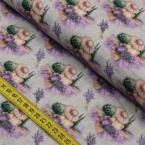 Tecido Estampado para Patchwork - Provence : Camponesas De Lavanda (0,50x1,40) Tecido Estampado para Patchwork - Provence : Camponesas De Lavanda (0,50x1,40)