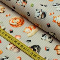 Tecido Estampado para Patchwork - Puppies : Cats (0,50x1,50)