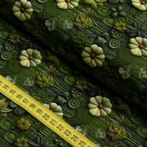 Tecido Estampado para Patchwork - Quilt Verde 5 (0,50x1,40) Tecido Estampado para Patchwork - Quilt Verde 5 (0,50x1,40)