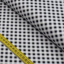 Tecido Estampado para Patchwork - Quitandinha : Xadrez Preto (0,50x1,40)