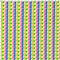 Tecido Estampado para Patchwork - RB037 Floral Geom. Coloridas F. Branco Cor 01 (0,50x1,40)