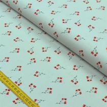 Tecido Estampado para Patchwork - Red Blossom by Anita Catita: Tiny Red Branch (0,50x1,40)