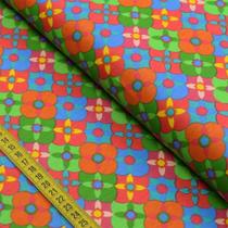 Tecido Estampado para Patchwork - Renata Blanco : Munik (0,50x1,40)