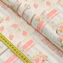Tecido Estampado para Patchwork - Romantic : Romantic (0,50x1,40) Tecido Estampado para Patchwork - Romantic : Romantic (0,50x1,40)