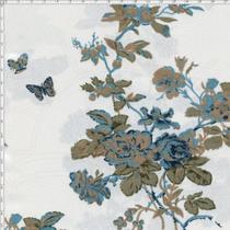 Tecido Estampado para Patchwork - Rose Garden Floral Azul Cor 11 (0,50X1,40) Tecido Estampado para Patchwork - Rose Garden Floral Azul Cor 11 (0,50X1,40)
