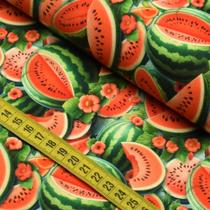 Tecido Estampado para Patchwork - Salada de Frutas : Melancia (0,50x1,50)