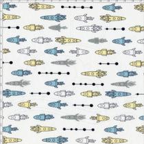Tecido Estampado para Patchwork - Saturno Foguetes Amarelo e Tiffany (0,50x1,40) Tecido Estampado para Patchwork - Saturno Foguetes Amarelo e Tiffany (0,50x1,40)