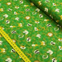 Tecido Estampado para Patchwork - Selva by Vanessa Guimarães: Bichos com Folhagem (0,50X1,40) Tecido Estampado para Patchwork - Selva by Vanessa Guimarães: Bichos com Folhagem (0,50X1,40)
