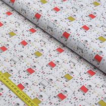 Tecido Estampado para Patchwork - Simplesmente: Abraço de Urso (0,50x1,40)