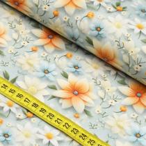 Tecido Estampado Para Patchwork - Soft Daises 1 D549 (0,50x1,50)