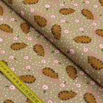 Tecido Estampado para Patchwork - Sonhos: Gatinho Cor 01 (0,50x1,40)