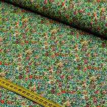 Tecido Estampado para Patchwork - Spring : Floral Miudo - Verde Cana (0,50x1,50)