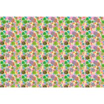 Tecido Estampado para Patchwork - Suculentas : Suculentas Com Fundos Coloridos (0,50x1,40)