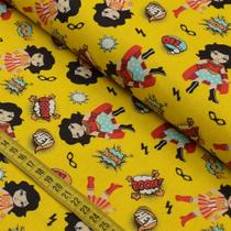 Tecido Estampado para Patchwork - Super Mulher Heroína (0,50x1,40)