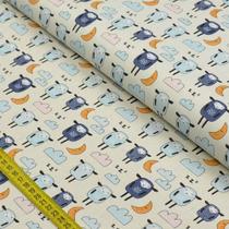 Tecido Estampado para Patchwork - Sweet Dreams: Carneirinhos Sonhando (0,50x1,40)