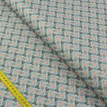 Tecido Estampado para Patchwork - TBT Kokeshi: Leques e Corações (0,50x1,40) Tecido Estampado para Patchwork - TBT Kokeshi: Leques e Corações (0,50x1,40)