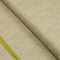 Tecido Estampado para Patchwork - TBT Viagem : Mini Selos (0,50x1,40)