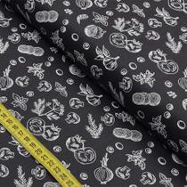 Tecido Estampado para Patchwork - Temperos Dark Cor 2551 (0,50x1,50)