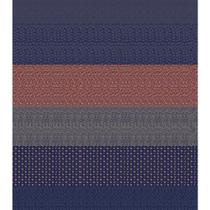 Tecido Estampado para Patchwork - Textura Patch by Marília Salomão : Barrado de Faixas Marinho (0,50x1,40)