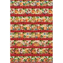 Tecido Estampado Para Patchwork - Toscana : Barrados Toscana Vinho De Faixa (0,50x1,40)