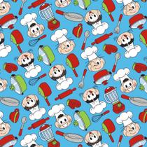 Tecido Estampado para Patchwork - Turma da Mônica: Chefs Fundo Azul (0,50x1,40) Tecido Estampado para Patchwork - Turma da Mônica: Chefs Fundo Azul (0,50x1,40)