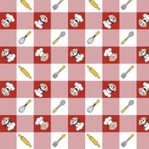 Tecido Estampado para Patchwork - Turma da Mônica: Cozinha Xadrez (0,50x1,40)