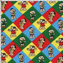 Tecido Estampado para Patchwork - Turma da Mônica: Losango (0,50x1,40) Tecido Estampado para Patchwork - Turma da Mônica: Losango (0,50x1,40)