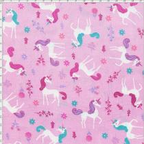 Tecido Estampado Para Patchwork - Unicórnios Cor 1535 (0,50X1,40)