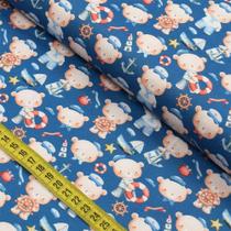Tecido Estampado para Patchwork - Ursinhos No Mar (0,50x1,40) Tecido Estampado para Patchwork - Ursinhos No Mar (0,50x1,40)