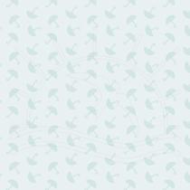 Tecido Estampado para Patchwork - Vanessa Guimarães Coleção London - Guarda Chuva Azul (0,50x1,40)