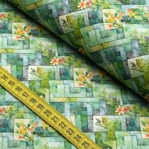 Tecido Estampado Para Patchwork - Vitral 3 (0,50x1,50)