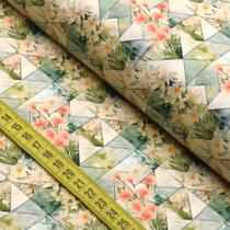 Tecido Estampado Para Patchwork - Vitral 4 (0,50x1,50)