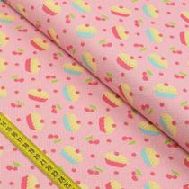 Tecido Estampado para Patchwork - Yummy: Mini Tortas (0,50x1,40) Tecido Estampado para Patchwork - Yummy: Mini Tortas (0,50x1,40)