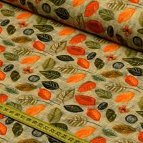 Tecido Estampado para Patchwork - Zucca : Folhas (0,50x1,50)