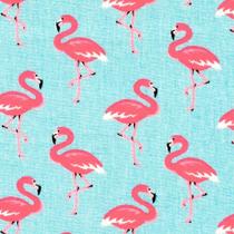 Tecido Fast Patch Termodinâmico 24x35cm - Estampado Flamingo Azul Tecido Fast Patch Termodinâmico 24x35cm - Estampado Flamingo Azul