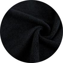 Tecido Felpa Microfibra 1,00 x 1,50 Largura Cor:Preto-01