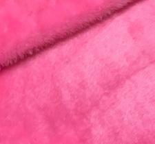 Tecido Felpudo Pelucia Pelo medio Rosa chiclete 30x30cm- 4un