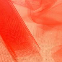 Tecido Filó Grosso Armação De Vestido Decoração Laranja Neon Tecido Filó Grosso Armação De Vestido Decoração Laranja Neon