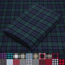 Tecido Flanela de Algodão Xadrez Blackwatch Azul e Verde 5 m