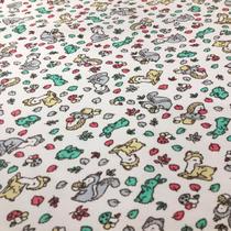 Tecido Flanela Estampada 100% Algodão Animais 02