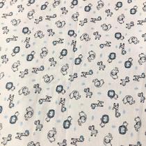 Tecido Flanela Estampada 100% Algodão Animais