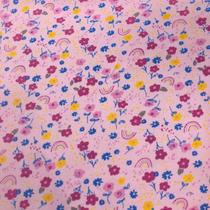 Tecido Flanela Estampada 100% Algodão Flores Tecido Flanela Estampada 100% Algodão Flores