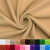 Tecido Fleece Camel 20 Jardas 100% Poliéster 152 cm de Largura Tecido Fleece Camel 20 Jardas 100% Poliéster 152 cm de Largura